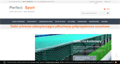 Desktop Screenshot of perfect-sport.com.pl